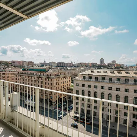 Ferienwohnung Attico Luxury Con Parcheggio E Terrazza Vista Mozzafiato Genua Exterior foto