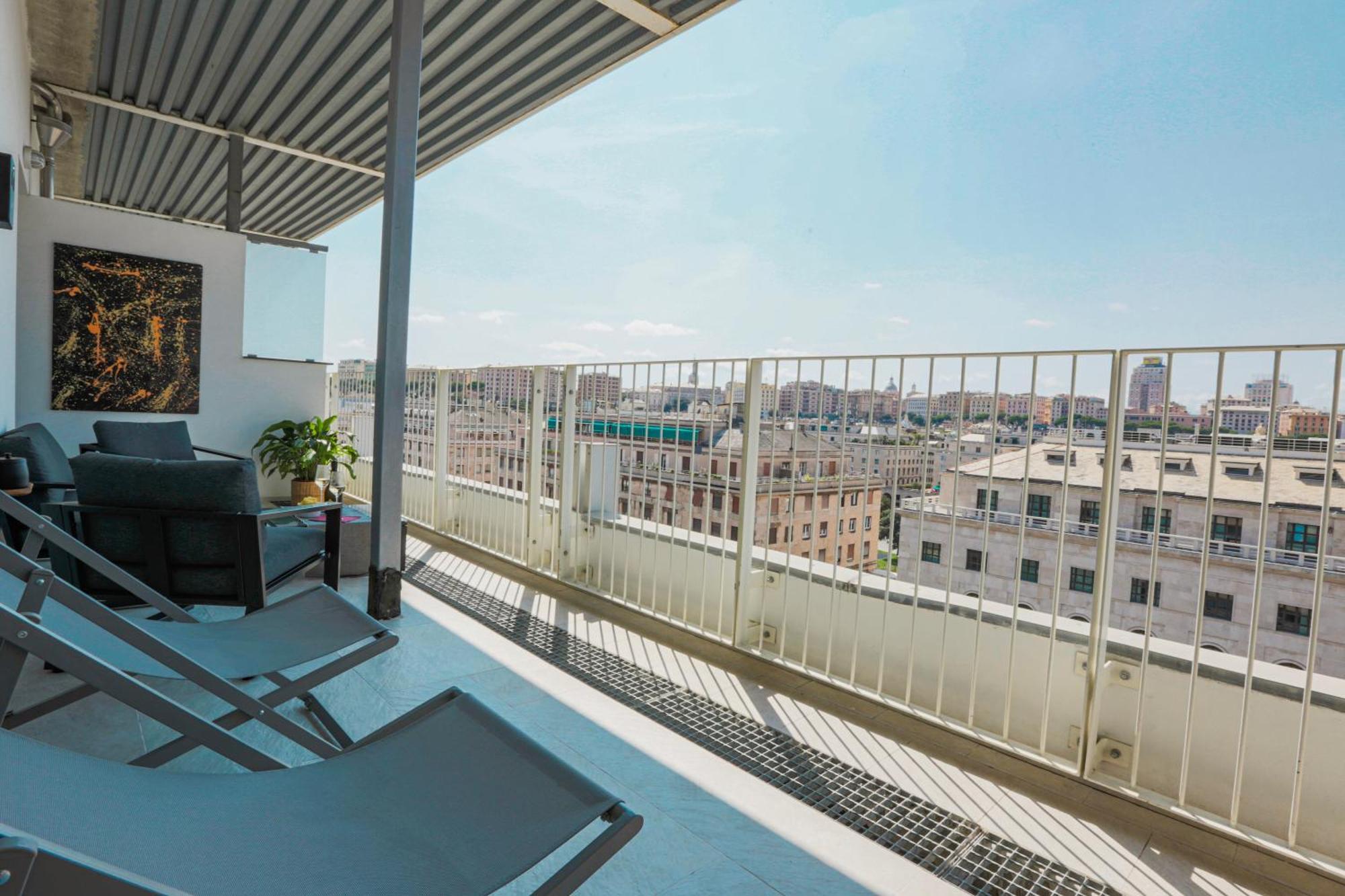 Apartment Attico Luxury Con Parcheggio E Terrazza Vista Mozzafiato Genoa